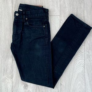 J.Crew 484 Slim Black Japanese Kaihara Denim